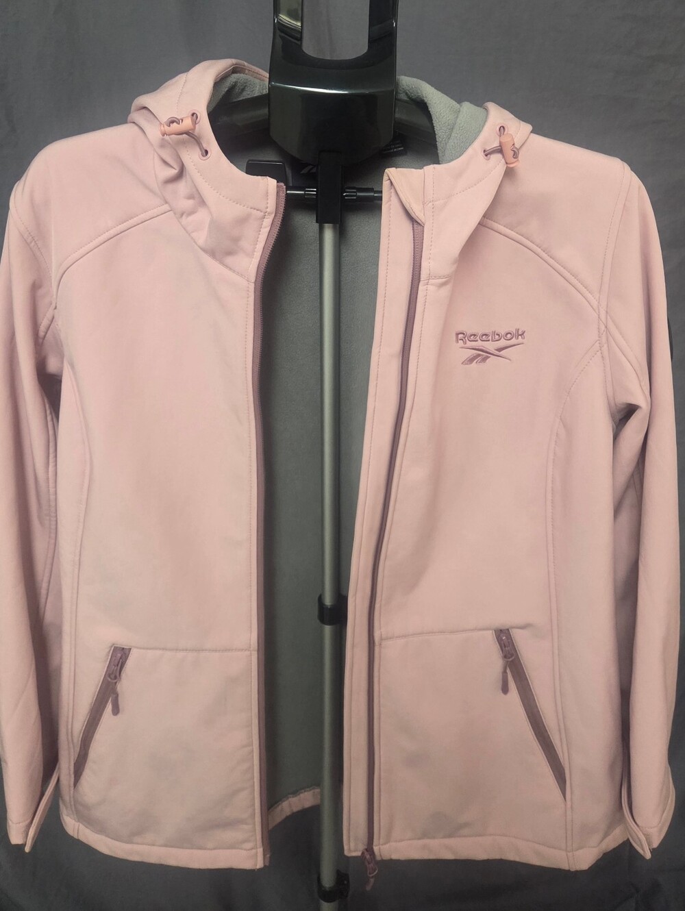 Reebok Women’s Pink Hooded Softshell Jacket